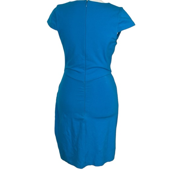 Revolve By The Way Minnie Deep V Dress Ruched Bodycon Size Small Blue - Picture 9 of 15